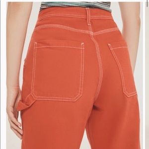 BDG urban outfitters red cargo denim pants